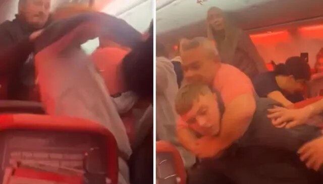 Türkiye’den havalanan uçakta ortalık savaş alanına döndü