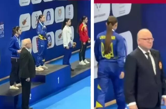 Ukraynalı Avrupa Şampiyonu, Rus sporcuyla fotoğraf çekmeyi reddetti