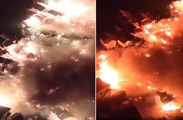 Ülke cehennemi yaşadı! Yüzlerce ev dakikalar içinde küle döndü