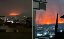 Ülkenin başkentinde gece yarısı çok sayıda büyük patlama