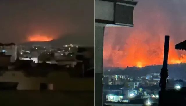 Ülkenin başkentinde gece yarısı çok sayıda büyük patlama