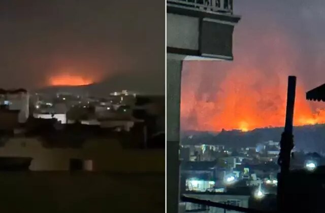 Ülkenin başkentinde gece yarısı çok sayıda büyük patlama