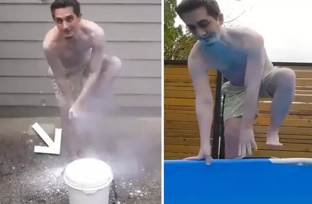 Ünlü YouTuber, girdiği havuzdan kupkuru çıktı