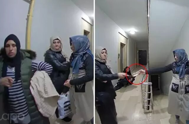 Yer: Mardin! Yaptıkları rezilliği kimse görmüyor sandılar ama kamera kayıttaydı