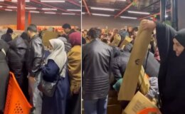 Yeni açılan mağazada ürünler öyle bir fiyata satışa çıktı ki millet birbirini ezdi