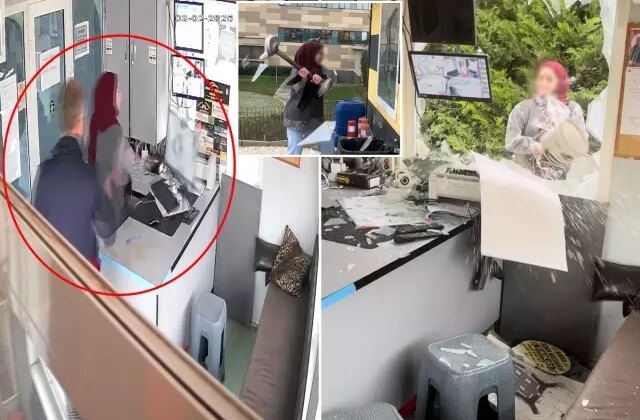 Yeni görüntüler ortaya çıktı! “Taksi beni sevmiyor” dedi, durağı talan etti