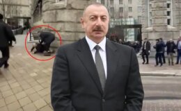 Yer: ABD! Aliyev’e yönelik protesto sırasında arbede çıktı
