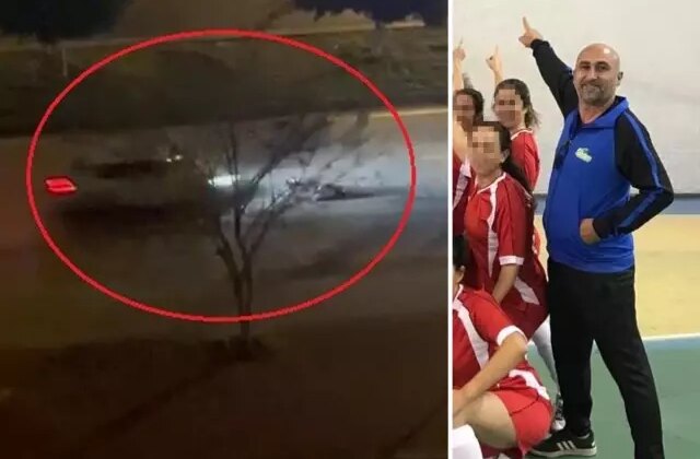 Baygın halde terde yatan öğretmenin üzerinden geçti