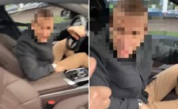 Yenidoğan bebekli aileye silah çekti