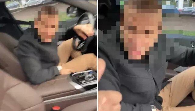 Yenidoğan bebekli aileye silah çekti