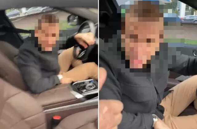 Yenidoğan bebekli aileye silah çekti