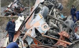 Katliam gibi kaza! Cansız bedenleri otobüsten güçlükle çıkardılar