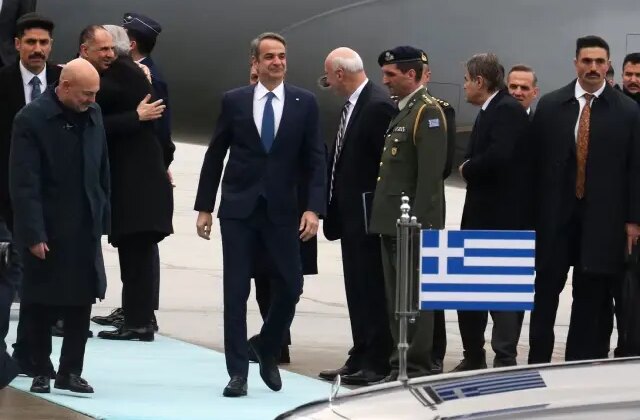 Yunanistan Başbakanı Miçotakis, Cumhurbaşkanı Erdoğan ile görüşmek üzere Ankara’da