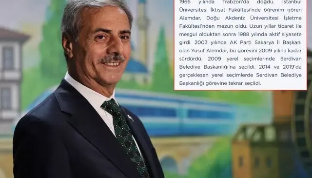 Yusuf Alemdar’ın biyografisindeki bilgiye üniversiteden yalanlama: Bizden mezun olmadı