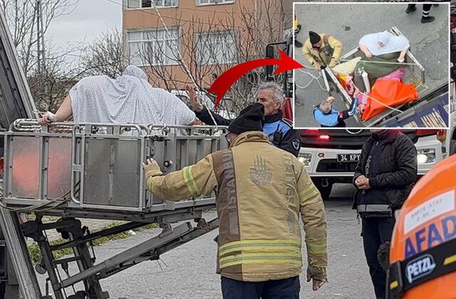 240 kiloluk genç kadın için seferberlik! Pencereyi söküp vinçle indirdiler
