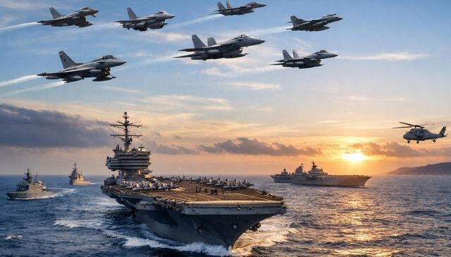 7 ülkeden eşzamanlı askeri yığınak