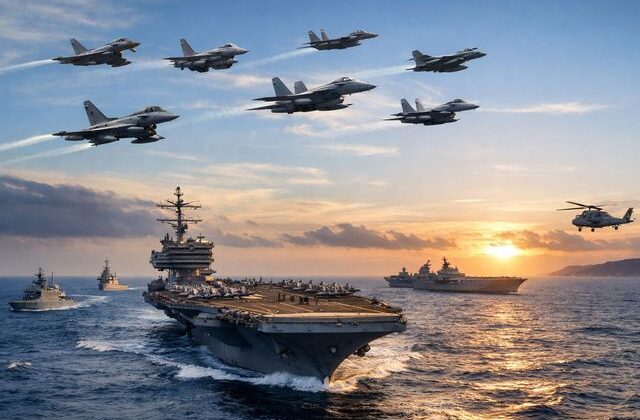 7 ülkeden eşzamanlı askeri yığınak