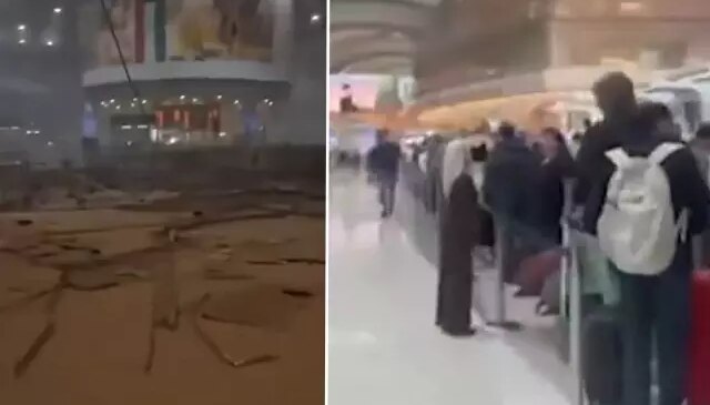 Abu Dabi havalimanında uçuşlar yeniden başladı, bavulunu kapan koştu