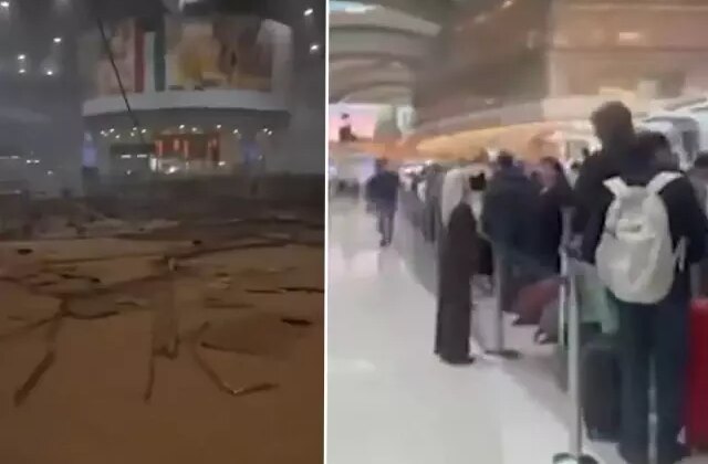 Abu Dabi havalimanında uçuşlar yeniden başladı, bavulunu kapan koştu