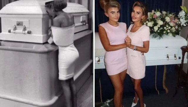 Acı mı, gösteriş mi? kızının cenazesinden paylaştığı görüntüler olay oldu!