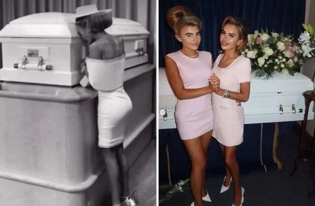 Acı mı, gösteriş mi? kızının cenazesinden paylaştığı görüntüler olay oldu!