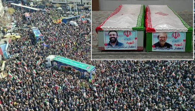 Ali Laricani son yolculuğuna uğurlanıyor! İran’dan gövde gösterisi gibi cenaze töreni