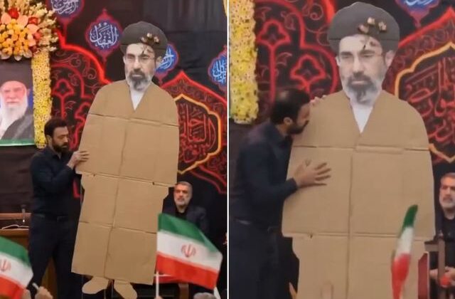 İddialar doğru mu? Törene Mücteba Hamaney’in maketi getirildi