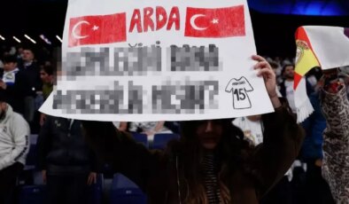 Arda Güler’e pankart açan Real Madridli taraftar, çevirinin azizliğine uğradı