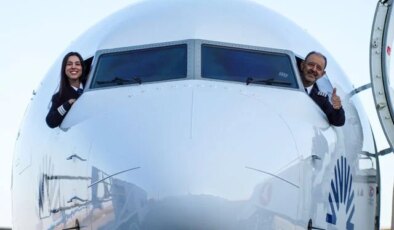 Gökyüzünde duygulandıran anlar! Baba veda etti, hikaye kızıyla devam etti