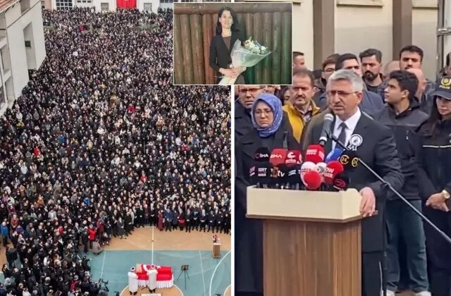 Fatma öğretmenin cenazesinde protesto şoku: Konuşmasını güçlükle yaptı
