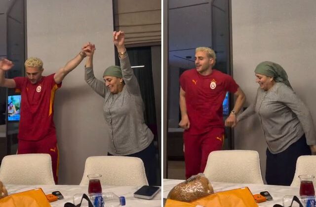 Barış Alper galibiyetin tadını annesiyle beraber çıkardı