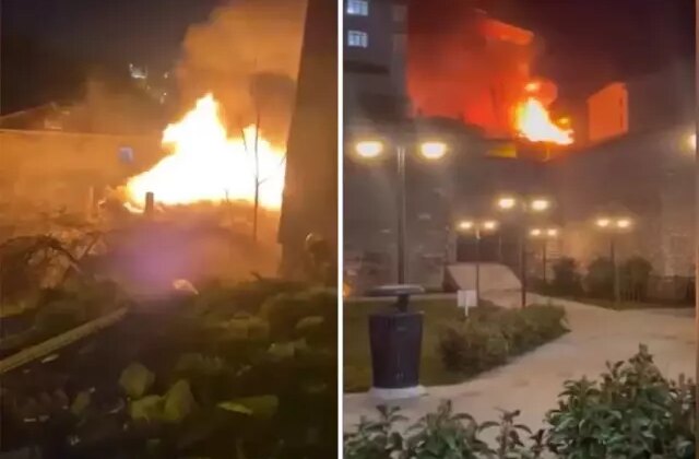 Beyoğlu’nda gece yarısı korkutan yangın