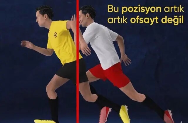 Bildiğinizi unutun! Futbolda ofsayt kuralı değişti