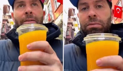 Bir bardak portakal suyuna, servet ödedi