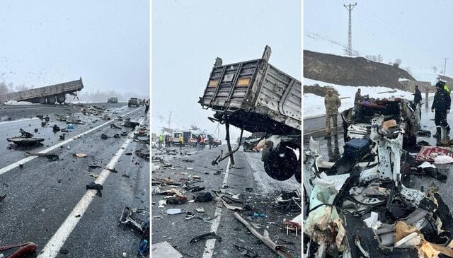 Bitlis–Van yolunda katliam gibi kaza: Ölü ve yaralılar var