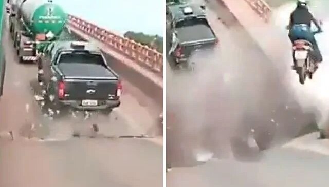 Brezilya’daki “Kıyamet” görüntüleri ilk kez ortaya çıktı: 50 metre yükseklikten Tocantins Nehri’ne çakıldılar