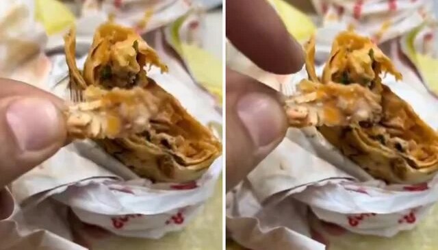 Bu artık başka seviye! Dürümün içinden çıkan şey inanılmaz