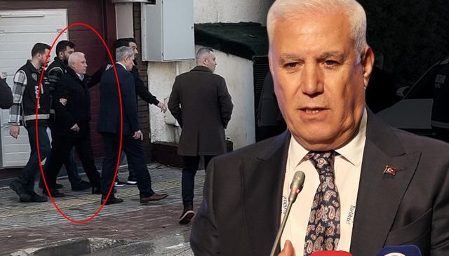 CHP’li Başkan Mustafa Bozbey ve ailesinin gözaltına alındığı anlar