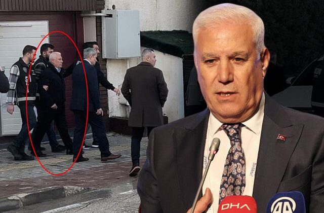 CHP’li Başkan Mustafa Bozbey ve ailesinin gözaltına alındığı anlar