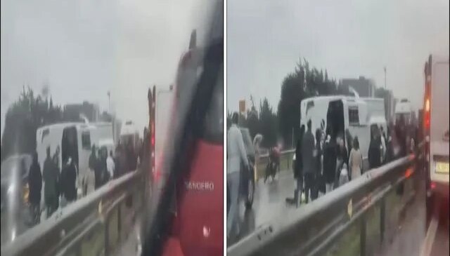 Büyükçekmece’de servis minibüsü devrildi: 1 ölü 9 yaralı