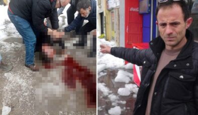 Çatından üzerine kar ve buz kütlesi düşen kişi ağır yaralandı