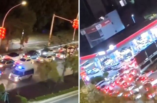 Çin’de zam öncesi benzin istasyonlarında uzun kuyruklar oluştu