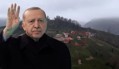 Cumhurbaşkanı Erdoğan’a baba ocağında sürpriz! Görünce mest oldu