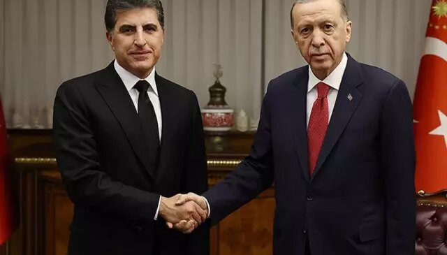 Cumhurbaşkanı Erdoğan, IKBY Başkanı Barzani ile görüştü