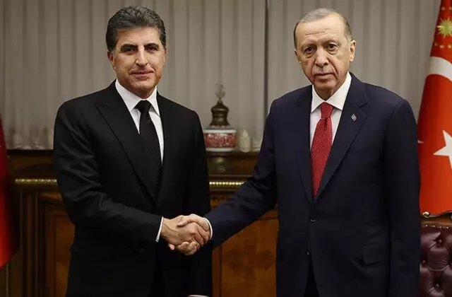 Cumhurbaşkanı Erdoğan, IKBY Başkanı Barzani ile görüştü