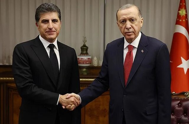 Cumhurbaşkanı Erdoğan, konutuna saldırı düzenlenen IKBY Başkanı Neçirvan Barzani ile görüştü