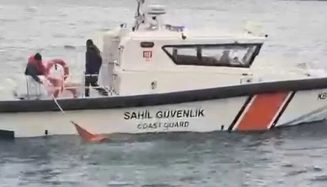 Denizde hareketsiz halde bulunan kadın hastaneye kaldırıldı