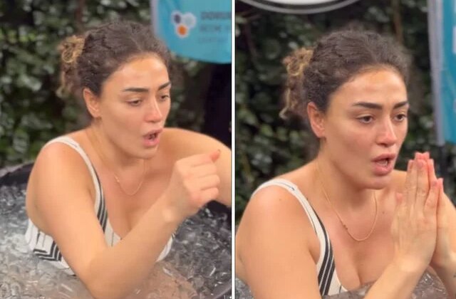 Dilan Çıtak Tatlıses buzlu suda meydan okudu