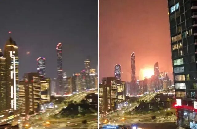 Dubai’de gökdelenlerin dibinde füzeleri savundular