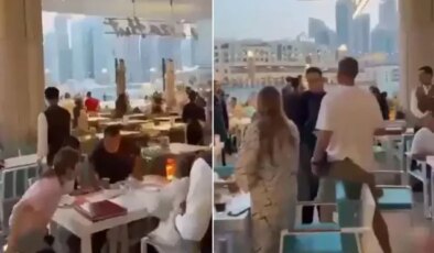 Dubai’de Ramazan topunu İran füzesi sanan turistler ne yapacağını şaşırdı